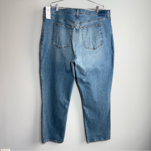 Abercrombie & Fitch The '90s Straight Ultra High Rise Curve Love Jeans 35 20 S - Picture 6 of 16